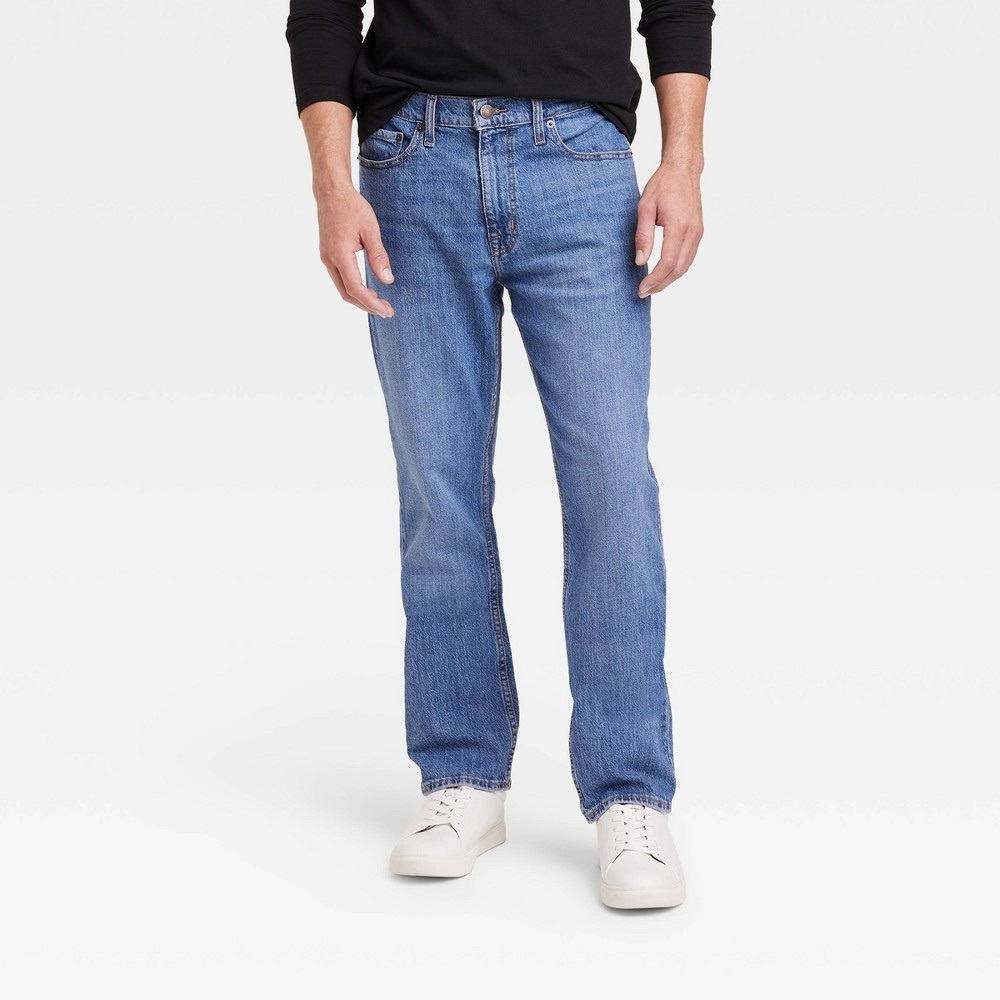 Men's Straight Fit Jeans - Goodfellow & Co™ Medium Wash 38x30